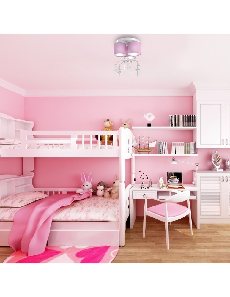 Milagro Lampa sufitowa BALETNICA PINK 3xE27 MLP4973