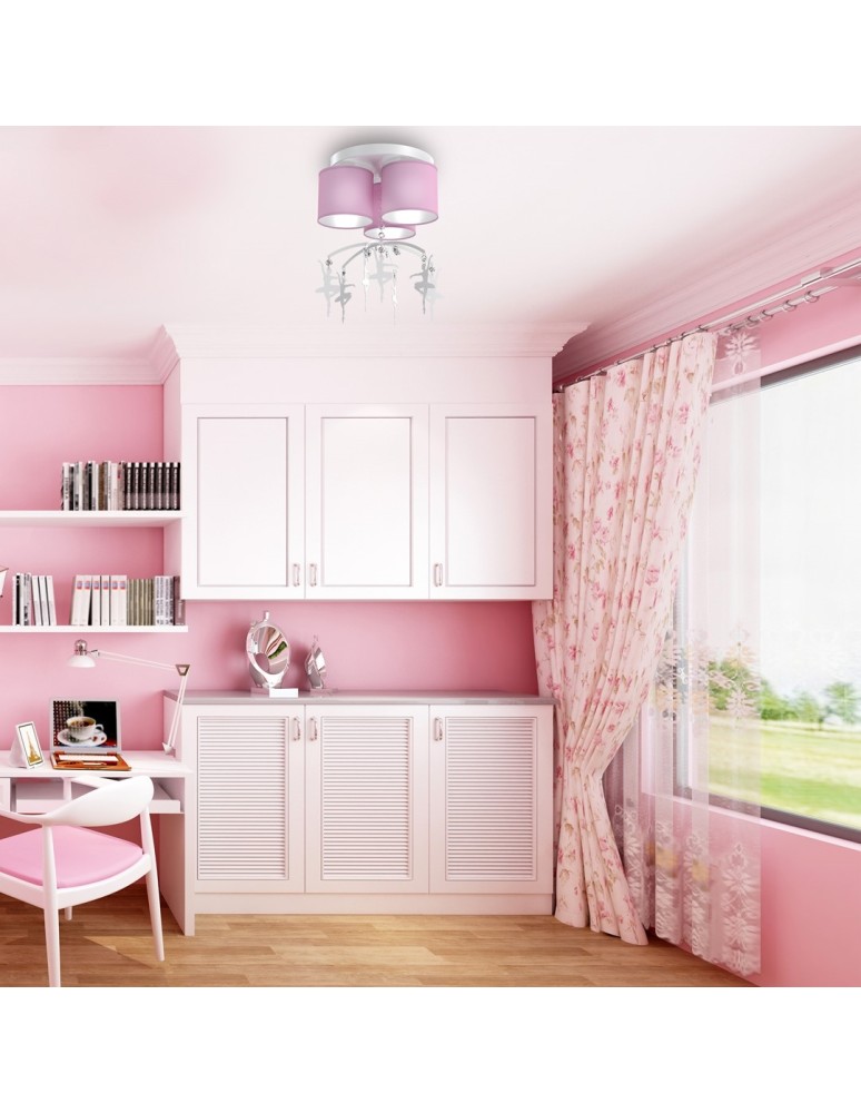 Milagro Lampa sufitowa BALETNICA PINK 3xE27 MLP4973