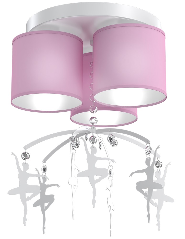Milagro Lampa sufitowa BALETNICA PINK 3xE27 MLP4973