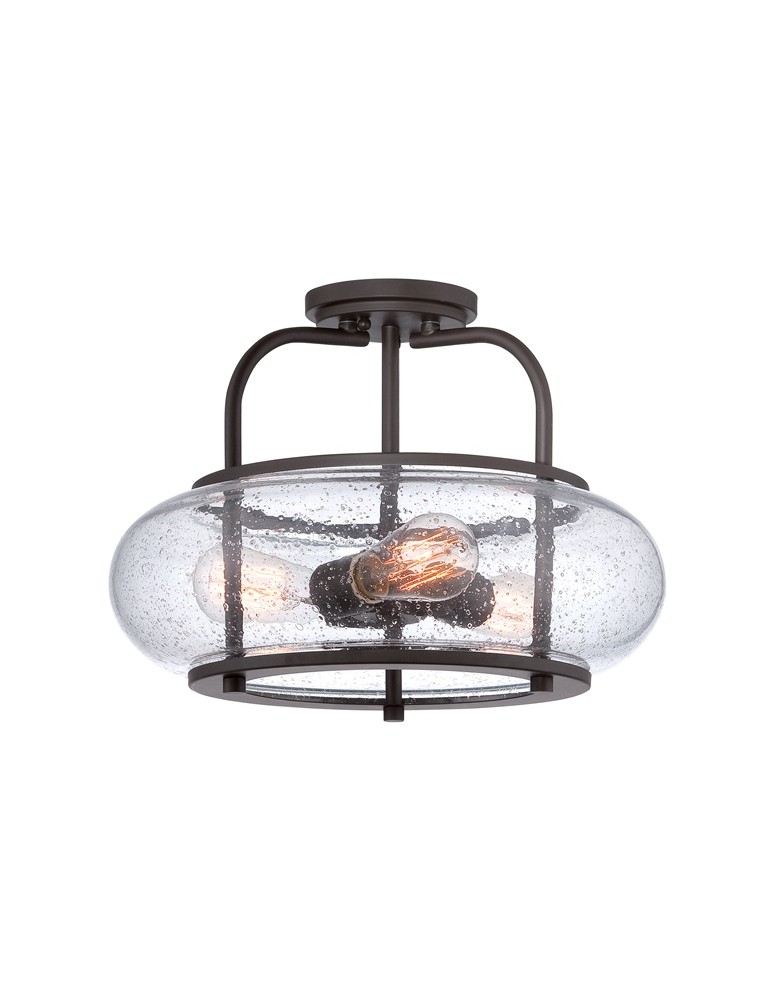 Lampy sufitowe - Quoizel TRILOGY 3x100W E27 QZ/TRILOGY/SF/M Sufitowa - produkt kolory-swiatla.pl 1