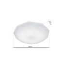 Milagro Plafon HEX 16W LED Ø360 mm EK75320 Milagro Plafon HEX 16W LED Ø360 mm EK75320