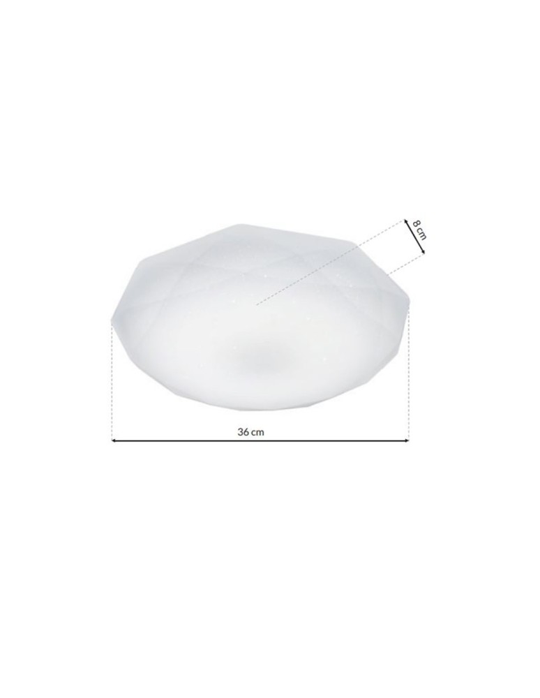 Milagro Plafon HEX 16W LED Ø360 mm EK75320 Milagro Plafon HEX 16W LED Ø360 mm EK75320