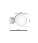 Kinkiety - Milagro Kinkiet SFERA WOOD 1xE14 MLP5423 - product 7