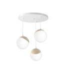Milagro Lampa wisząca SFERA WOOD 3xE14 MLP5425 Milagro Lampa wisząca SFERA WOOD 3xE14 MLP5425