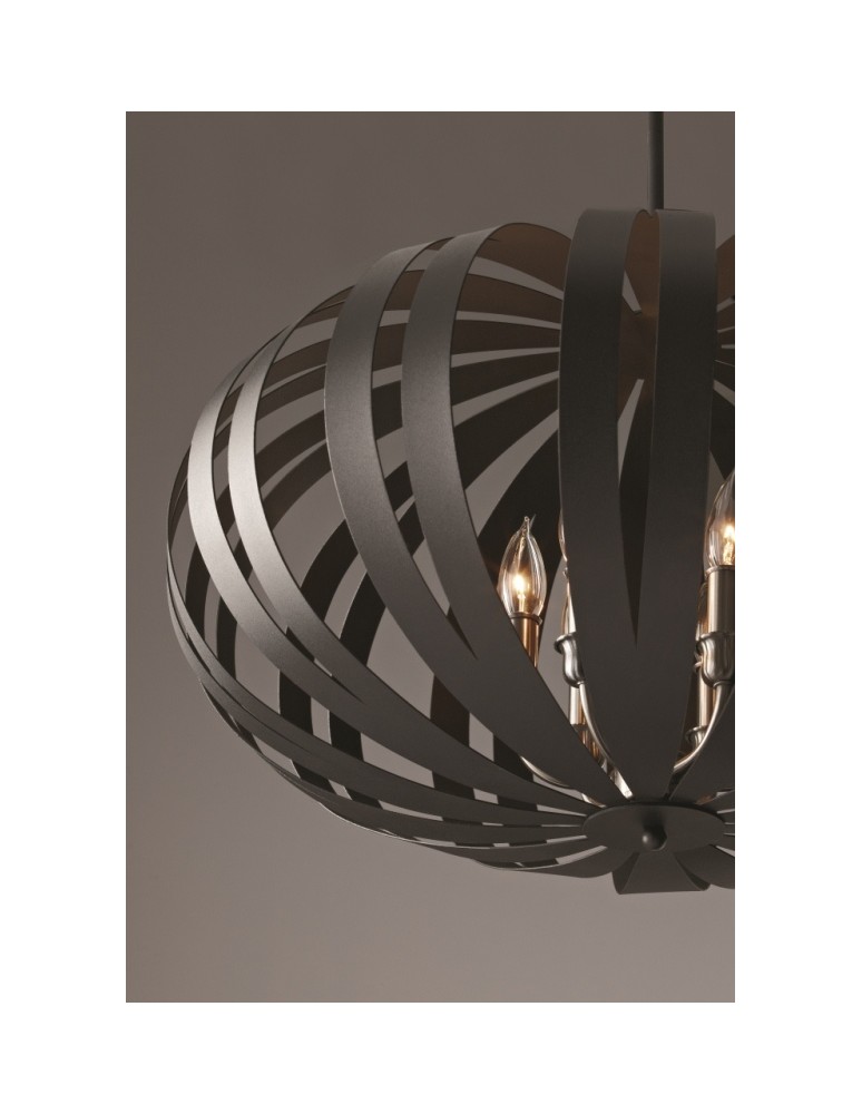 Lampy wiszące - Elstead Lighting Feiss Wisząca WOODSTOCK 6x40W E14 FE/WOODSTOCK/P/L - product kolory-swiatla.pl 2