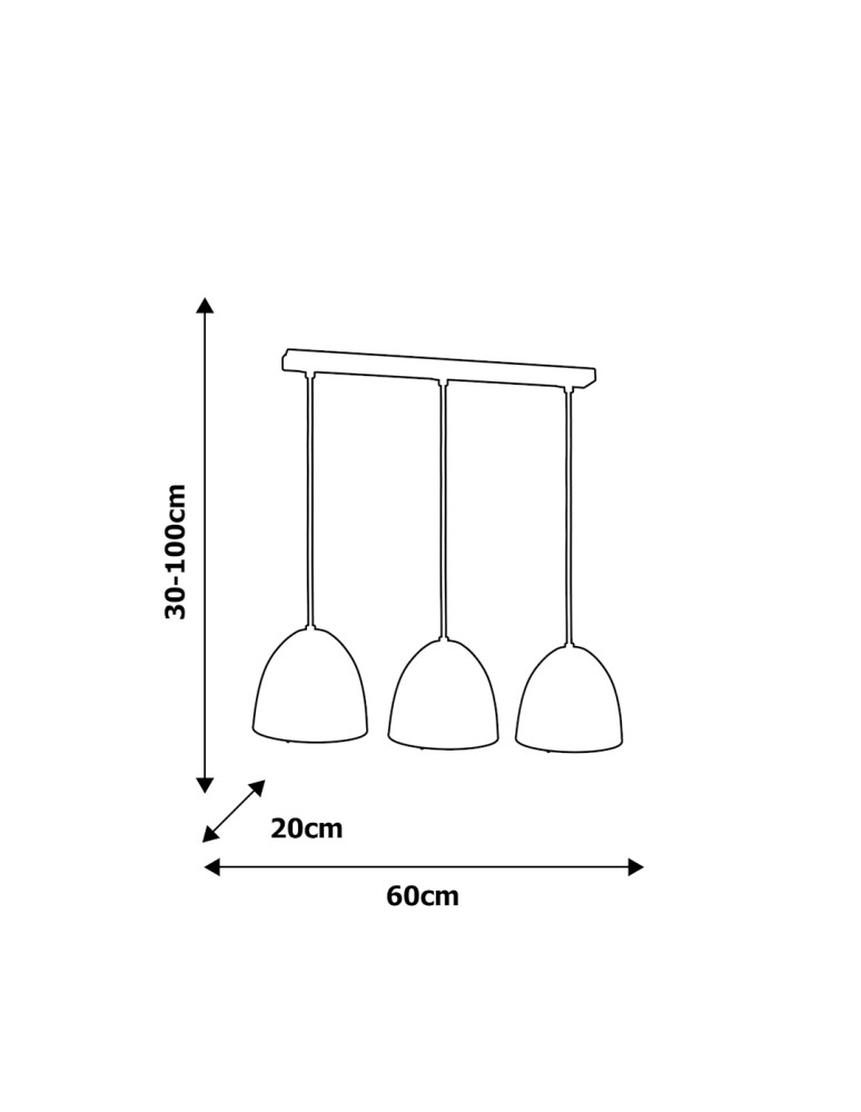Lampy wiszące - Milagro Lampa wisząca VEGAS 3xE27 MLP5588 - product kolory-swiatla.pl 3