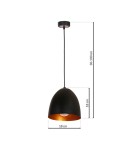 Lampy wiszące - Milagro Lampa wisząca VEGAS 1xE27 MLP5587 - product 8