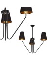 Milagro Żyrandol VICTORIA BLACK 3xE27 MLP4912