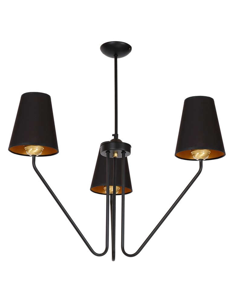 Milagro Żyrandol VICTORIA BLACK 3xE27 MLP4912 Milagro Żyrandol VICTORIA BLACK 3xE27 MLP4912