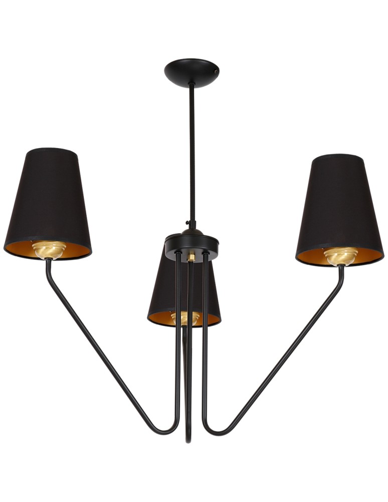 Milagro Żyrandol VICTORIA BLACK 3xE27 MLP4912 Milagro Żyrandol VICTORIA BLACK 3xE27 MLP4912