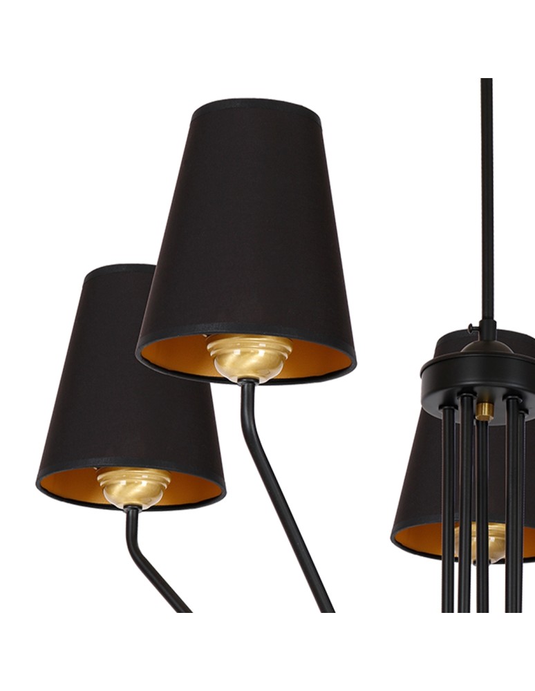 Milagro Żyrandol VICTORIA BLACK 5xE27 MLP4913 Milagro Żyrandol VICTORIA BLACK 5xE27 MLP4913
