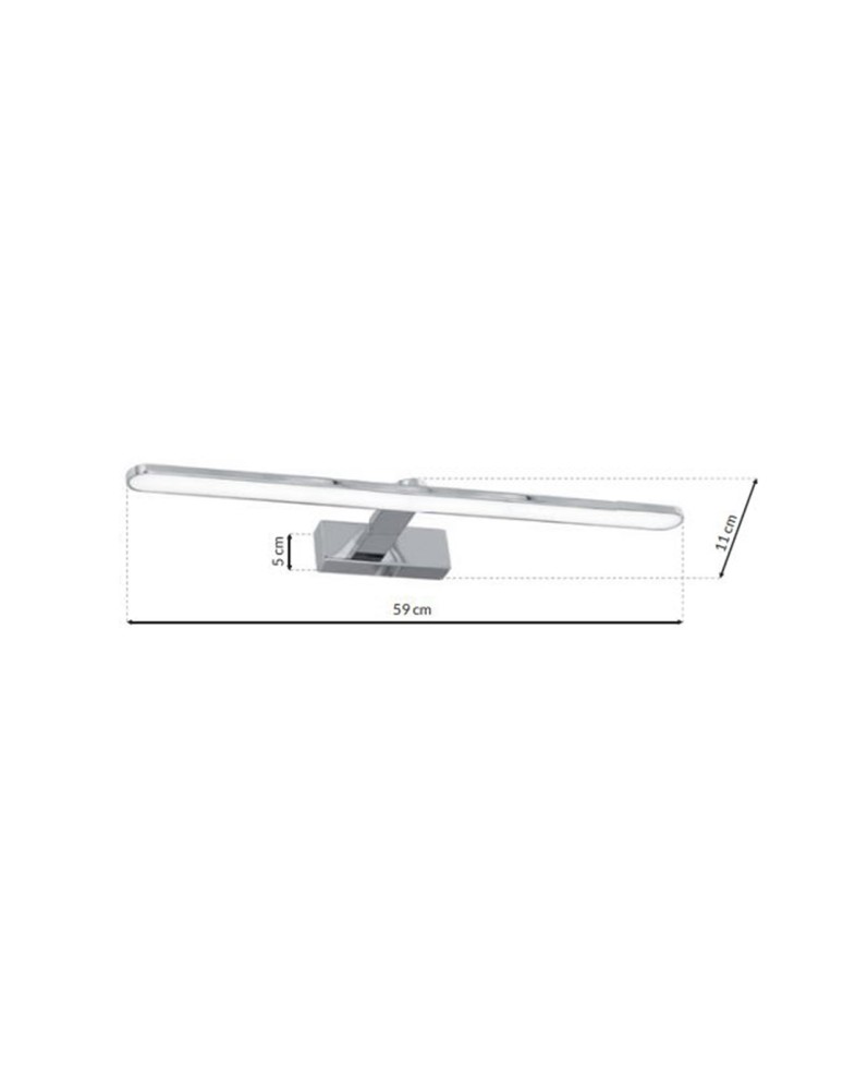 Milagro Kinkiet SPLASH CHROME 60cm 12W LED ML5614 Milagro Kinkiet SPLASH CHROME 60cm 12W LED ML5614