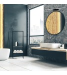 Kinkiety łazienkowe - Milagro Kinkiet SPLASH BLACK 60cm 12W LED ML5616 - product 5