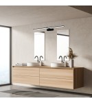 Kinkiety łazienkowe - Milagro Kinkiet SPLASH BLACK 60cm 12W LED ML5616 - product 6