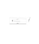 Kinkiety łazienkowe - Milagro Kinkiet SPLASH WHITE 40cm 8W LED ML5617 - product 7