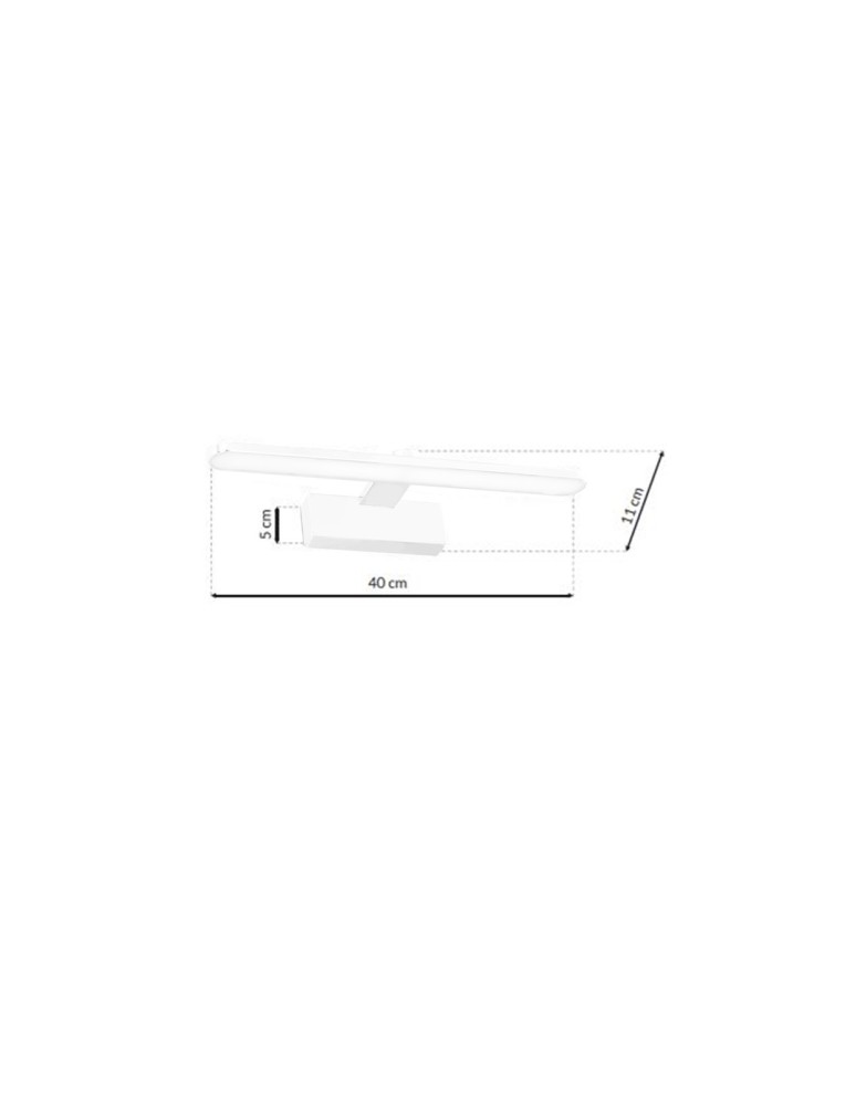 Milagro Kinkiet SPLASH WHITE 40cm 8W LED ML5617