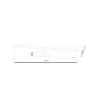 Milagro Kinkiet SPLASH WHITE 60cm 12W LED ML5618 Milagro Kinkiet SPLASH WHITE 60cm 12W LED ML5618