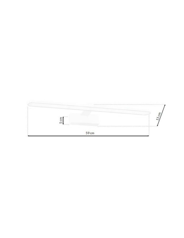 Milagro Kinkiet SPLASH WHITE 60cm 12W LED ML5618 Milagro Kinkiet SPLASH WHITE 60cm 12W LED ML5618