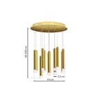 Milagro Lampa wisząca GOLDIE 12W LED ML5716 Milagro Lampa wisząca GOLDIE 12W LED ML5716