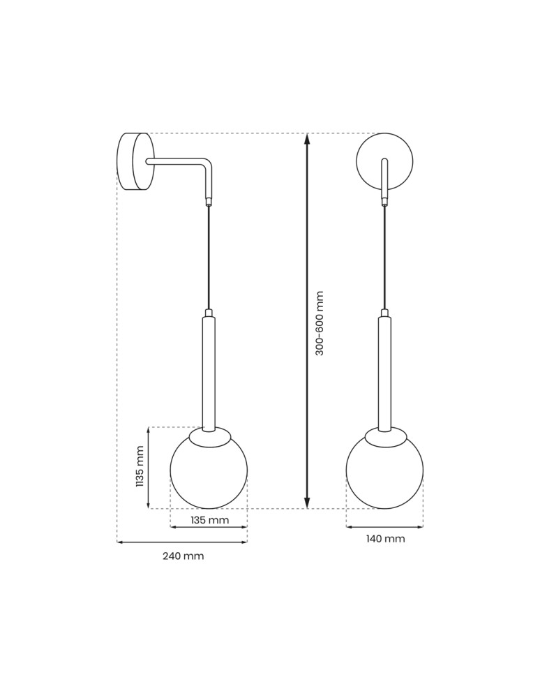 Milagro Kinkiet PARMA 1xE14 MLP4819