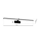 Milagro Kinkiet SPLASH BLACK 80cm 16W LED ML5723 Milagro Kinkiet SPLASH BLACK 80cm 16W LED ML5723