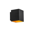 Kinkiety minimalistyczne - Zuma Line SOLA WL SQUARE Czarny-Złoty 1x40W G9 230V  91063 Kinkiet - product 1
