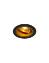 Zuma Line CHUCK DL ROUND 1x50W GU10 Czarny-Złoty 230V 92702 Wpust