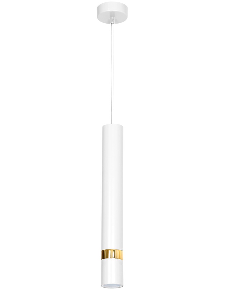 Milagro Lampa wisząca JOKER WHITE/GOLD 1xGU10 MLP6081 Milagro Lampa wisząca JOKER WHITE/GOLD 1xGU10 MLP6081