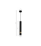 Milagro Lampa wisząca JOKER BLACK/GOLD 1xGU10 MLP6079 Milagro Lampa wisząca JOKER BLACK/GOLD 1xGU10 MLP6079