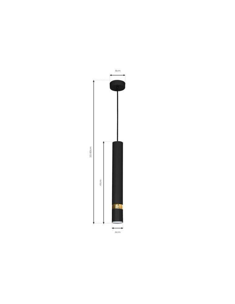 Milagro Lampa wisząca JOKER BLACK/GOLD 1xGU10 MLP6079 Milagro Lampa wisząca JOKER BLACK/GOLD 1xGU10 MLP6079