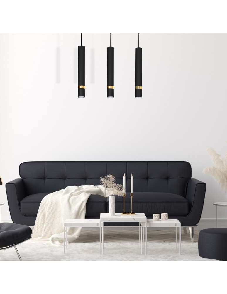 Milagro Lampa wisząca JOKER BLACK/GOLD 3xGU10 MLP6080 Milagro Lampa wisząca JOKER BLACK/GOLD 3xGU10 MLP6080