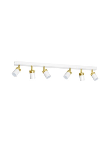 Milagro Lampa sufitowa JOKER WHITE/GOLD 6xGU10 MLP6131