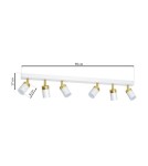 Milagro Lampa sufitowa JOKER WHITE/GOLD 6xGU10 MLP6131 Milagro Lampa sufitowa JOKER WHITE/GOLD 6xGU10 MLP6131