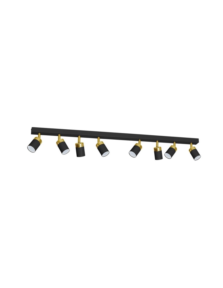 Milagro Lampa sufitowa JOKER BLACK/GOLD 8xGU10 MLP6127 Milagro Lampa sufitowa JOKER BLACK/GOLD 8xGU10 MLP6127
