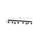 Milagro Lampa sufitowa JOKER BLACK/GOLD 8xGU10 MLP6127 Milagro Lampa sufitowa JOKER BLACK/GOLD 8xGU10 MLP6127