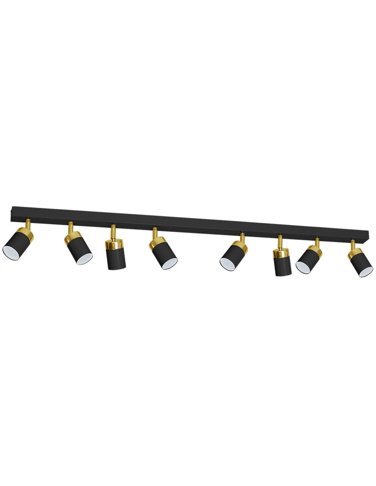 Milagro Lampa sufitowa JOKER BLACK/GOLD 8xGU10 MLP6127 Milagro Lampa sufitowa JOKER BLACK/GOLD 8xGU10 MLP6127