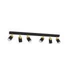 Milagro Lampa sufitowa JOKER BLACK/GOLD 6xGU10 MLP6126 Milagro Lampa sufitowa JOKER BLACK/GOLD 6xGU10 MLP6126
