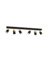 Milagro Lampa sufitowa JOKER BLACK/GOLD 6xGU10 MLP6126