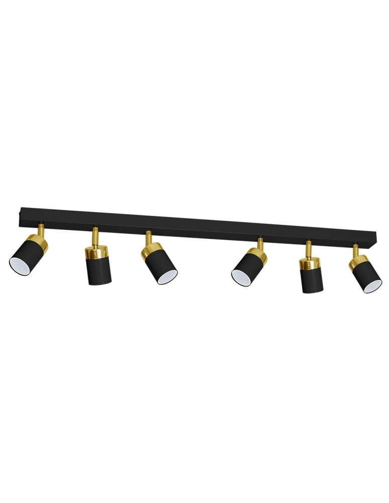 Milagro Lampa sufitowa JOKER BLACK/GOLD 6xGU10 MLP6126 Milagro Lampa sufitowa JOKER BLACK/GOLD 6xGU10 MLP6126