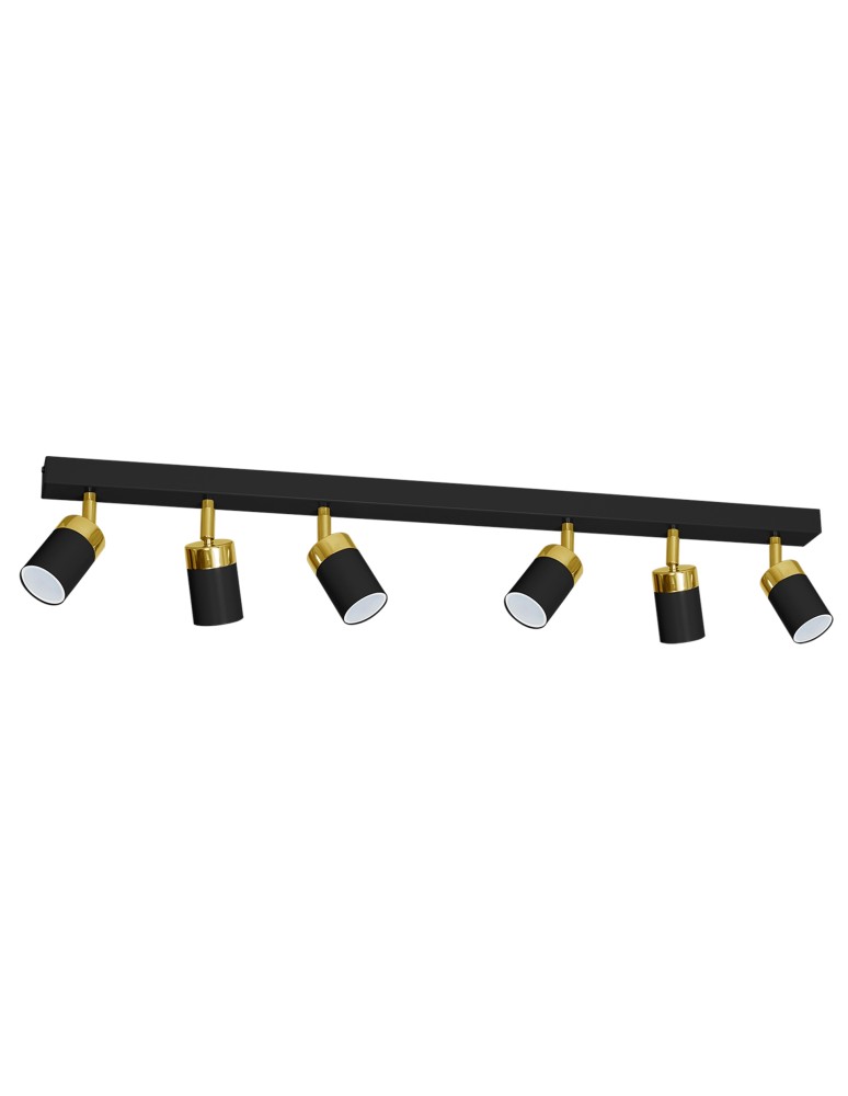 Milagro Lampa sufitowa JOKER BLACK/GOLD 6xGU10 MLP6126 Milagro Lampa sufitowa JOKER BLACK/GOLD 6xGU10 MLP6126
