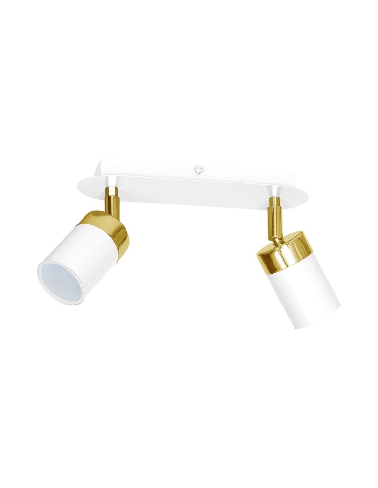 Milagro Lampa sufitowa JOKER WHITE/GOLD 2xGU10 MLP6129