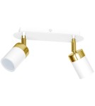 Lampy sufitowe regulowane - spoty - Milagro Lampa sufitowa JOKER WHITE/GOLD 2xGU10 MLP6129 - product 2