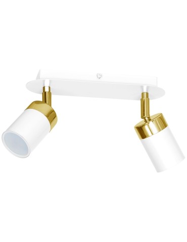 Milagro Lampa sufitowa JOKER WHITE/GOLD 2xGU10 MLP6129 - produkt 2