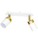 Lampy sufitowe regulowane - spoty - Milagro Lampa sufitowa JOKER WHITE/GOLD 2xGU10 MLP6129 - product 8