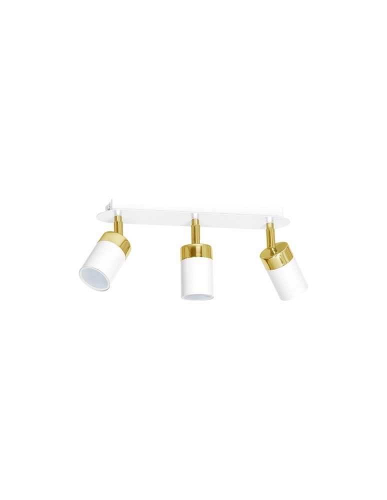 Milagro Lampa sufitowa JOKER WHITE/GOLD 3xGU10 MLP6130