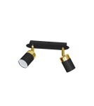 Milagro Lampa sufitowa JOKER BLACK/GOLD 2xGU10 MLP6124 Milagro Lampa sufitowa JOKER BLACK/GOLD 2xGU10 MLP6124