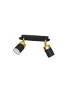 Milagro Lampa sufitowa JOKER BLACK/GOLD 2xGU10 MLP6124