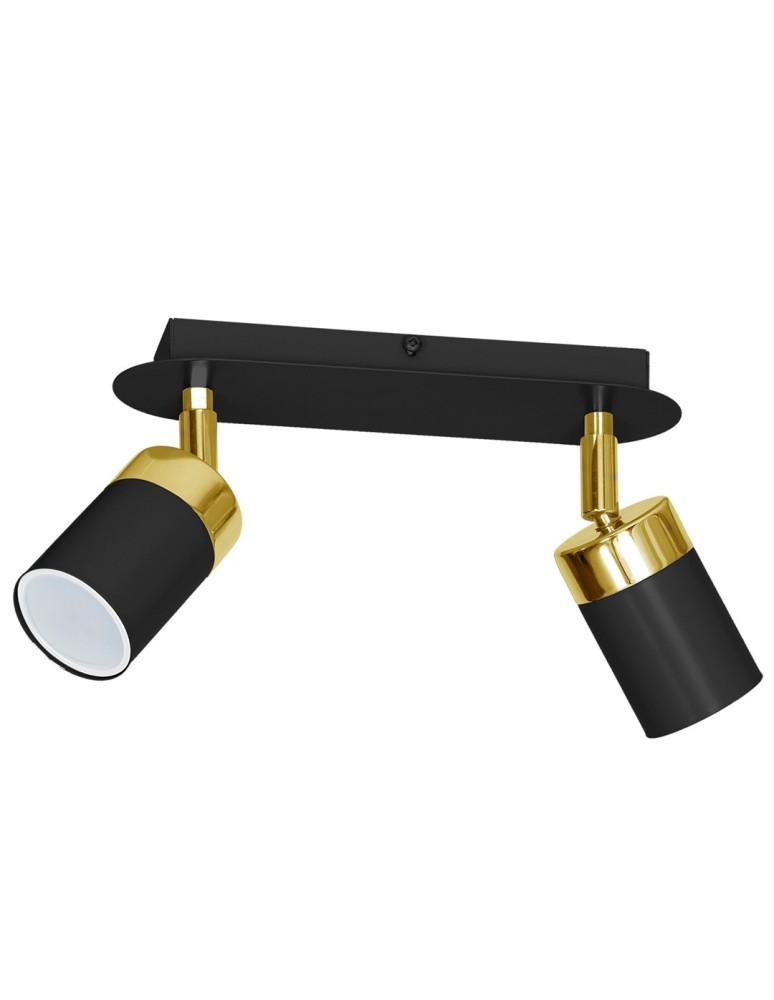 Milagro Lampa sufitowa JOKER BLACK/GOLD 2xGU10 MLP6124 Milagro Lampa sufitowa JOKER BLACK/GOLD 2xGU10 MLP6124
