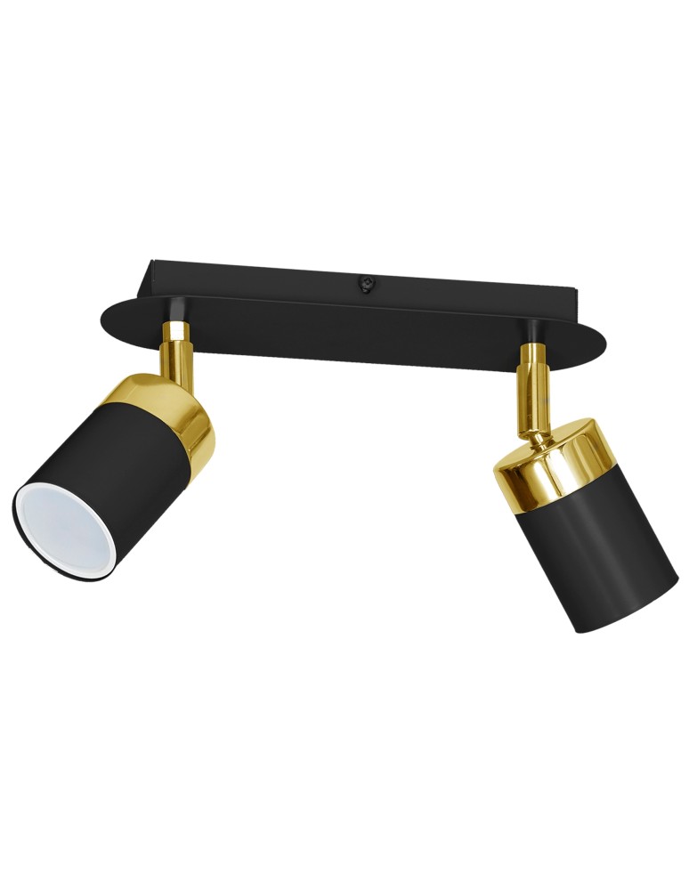 Milagro Lampa sufitowa JOKER BLACK/GOLD 2xGU10 MLP6124 Milagro Lampa sufitowa JOKER BLACK/GOLD 2xGU10 MLP6124