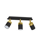 Milagro Lampa sufitowa JOKER BLACK/GOLD 3xGU10 MLP6125 Milagro Lampa sufitowa JOKER BLACK/GOLD 3xGU10 MLP6125